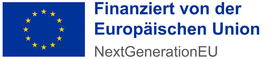 EU Logo. NextGenerationEU. Finanziert von der Europäischen Union